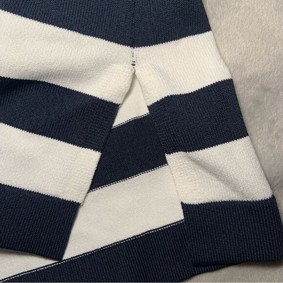 Amina Rubinacci striped navy (almost black) & white tank Top in Sz 44 - Picture 6 of 10